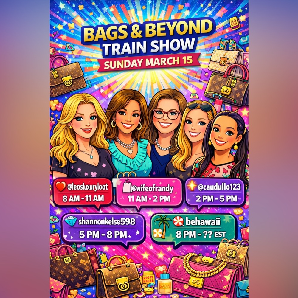 BAGS & BEYOND TRAIN SHARE SHOW! LUXURY & DESIGNER! - Picture 12 of 14